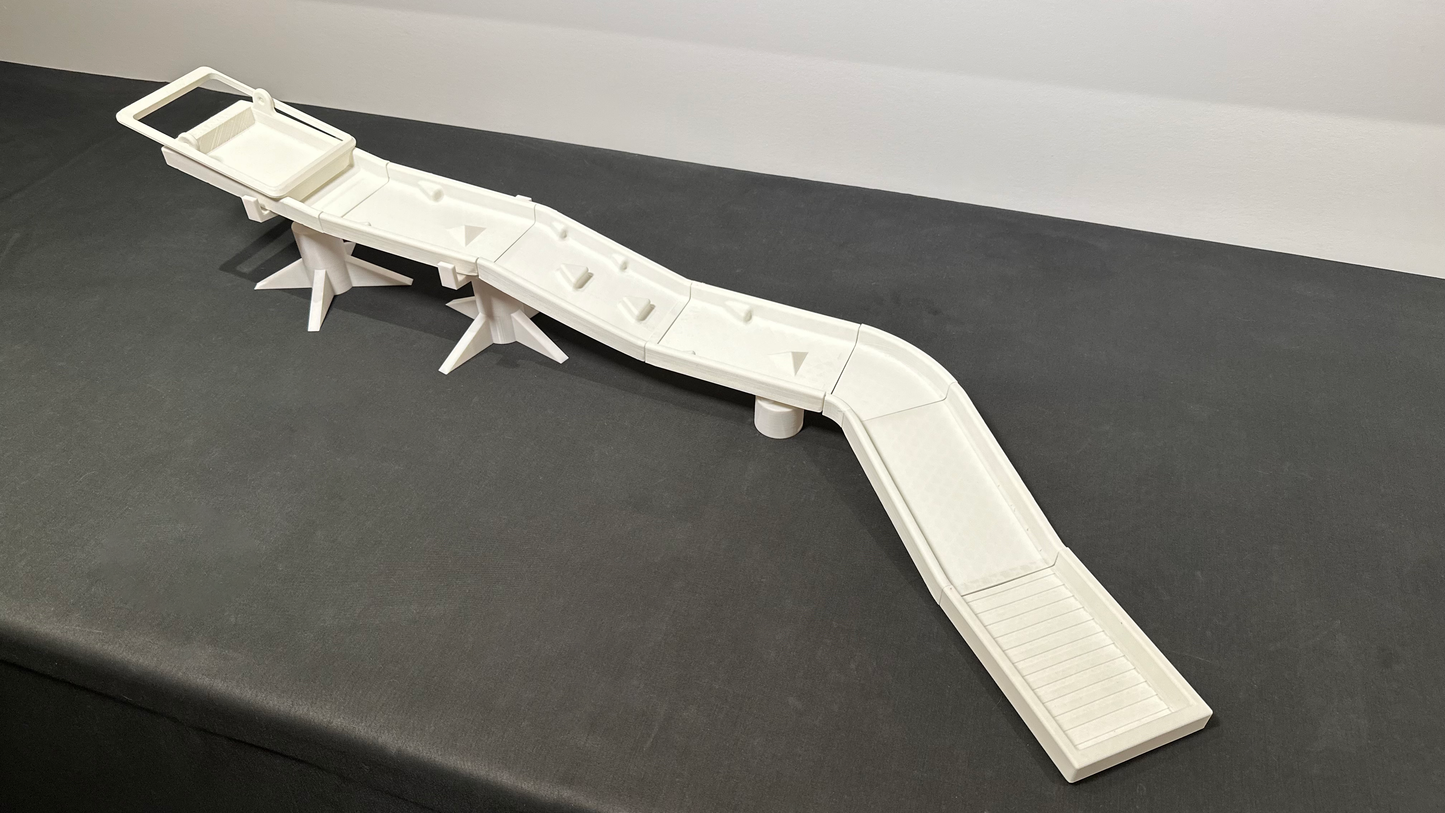 Marble Autobahn Starter Set: Build Epic, Unpredictable Races