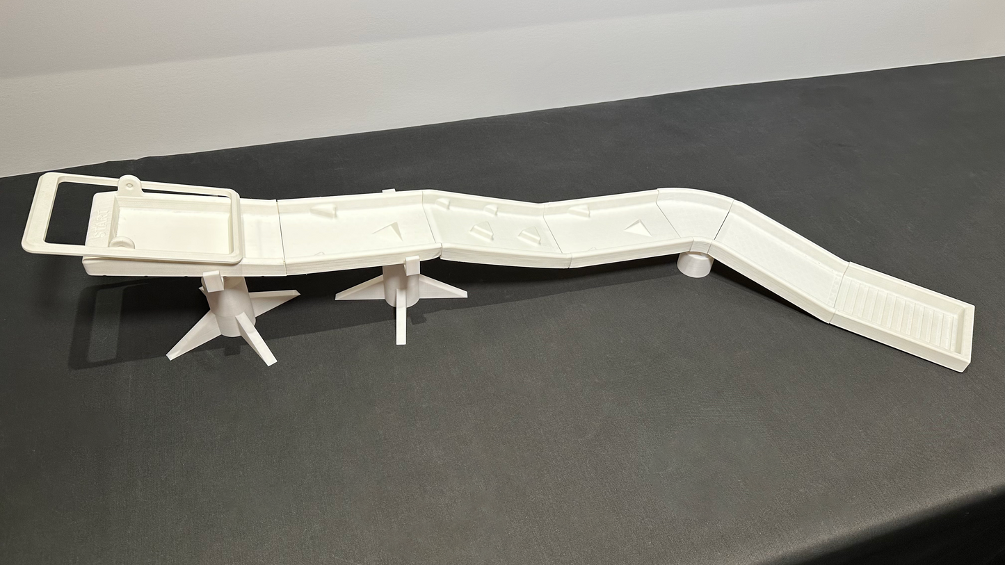 Marble Autobahn Starter Set: Build Epic, Unpredictable Races