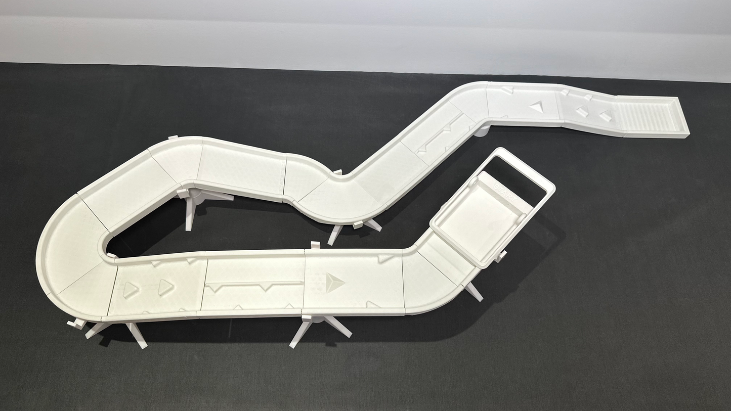 Marble Autobahn Expansion Set: Bigger Builds, Wilder Races.