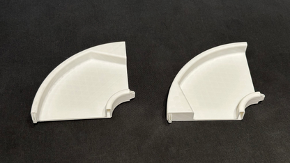 Curve tracks with bumper (90 degree) booster set