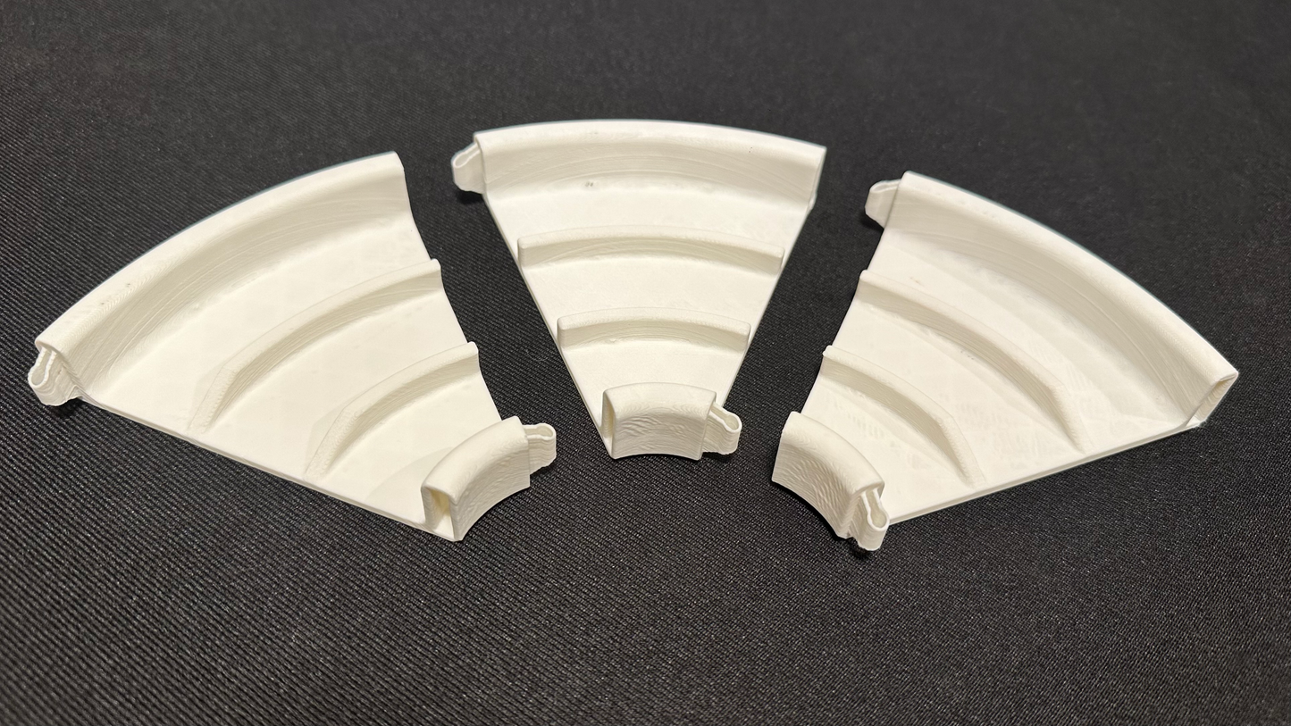 Curve track with chicanes booster set