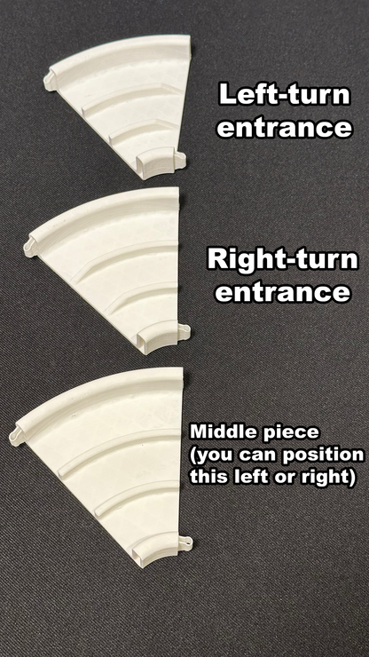 Curve track with chicanes booster set