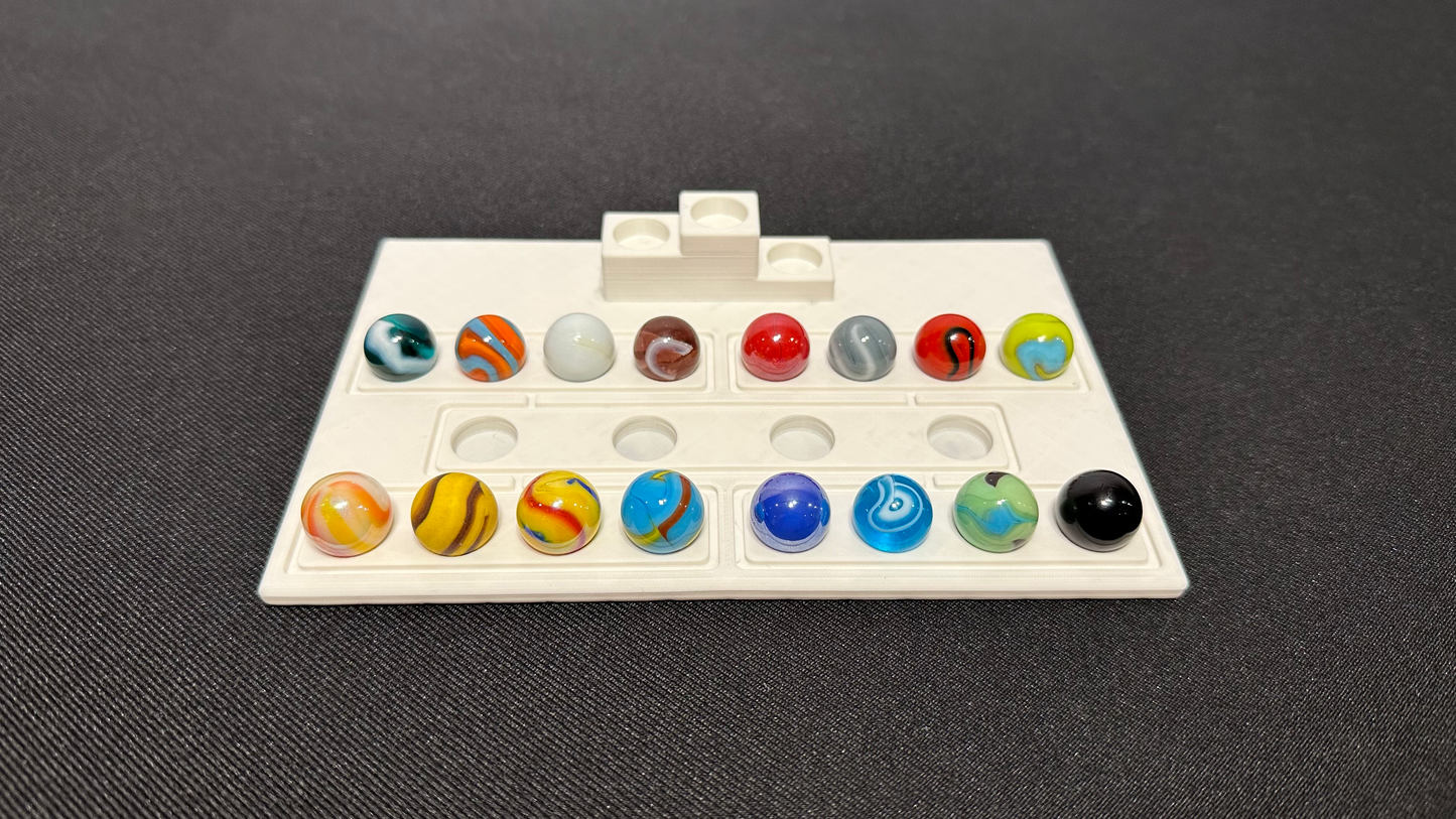 Marble Tournament Bracket Board (for matches with 4 marbles)