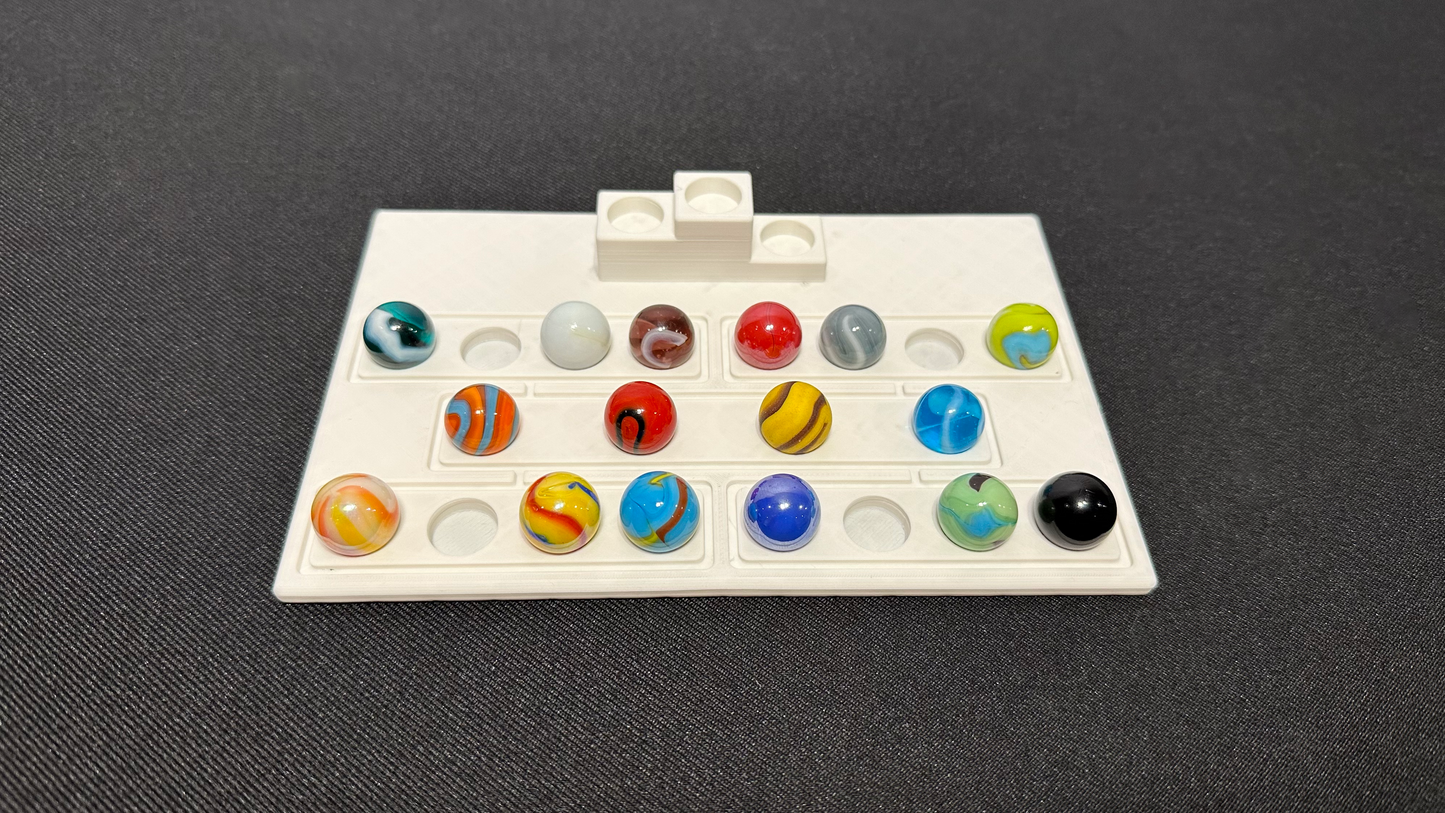 Marble Tournament Bracket Board (for matches with 4 marbles)