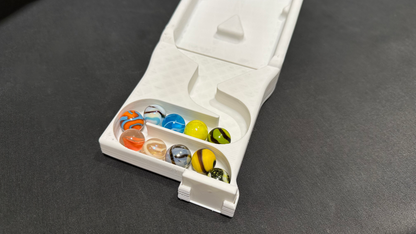 Finish line with standings: See how your marble finished!