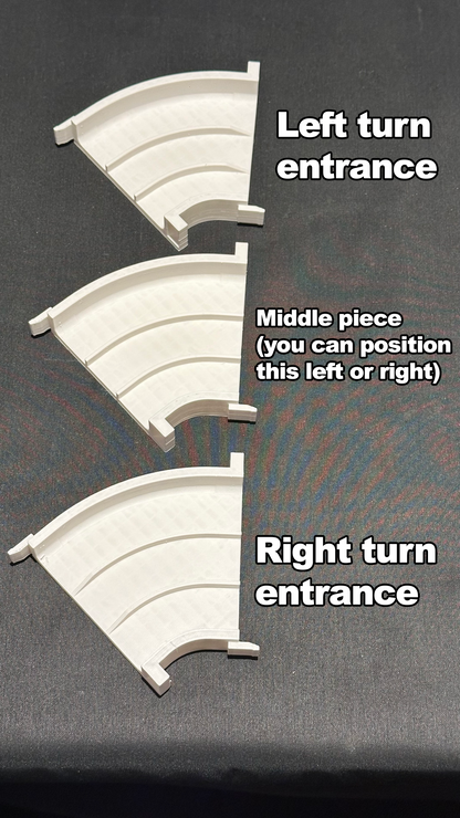 Curve tracks with chicanes booster set