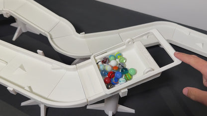Marble Autobahn Expansion Set: Bigger Builds, Wilder Races.